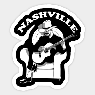 Nashville Tennessee Country Music City Cowboy Sticker